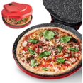 thumbnail image 1 of MisterChef Pizzero de Encimera, Mini Horno para Pizza de 1450 W, Horno para Pizzero con Placa de Cerámica Antiadherente de 12 ″, Horno de Pizza Eléctrico Interior para Crepes, Panqueques - Rojo, 1 of 5