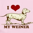 thumbnail image 2 of CafePress - I Love My Weiner Dog! Infant Bodysuit - Baby Light Bodysuit, Size Newborn - 24 Months, 2 of 4