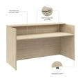 thumbnail image 5 of Arrive 72W x 30D Reception Desk with Shelf in Natural Elm - Engineered Wood, 5 of 7