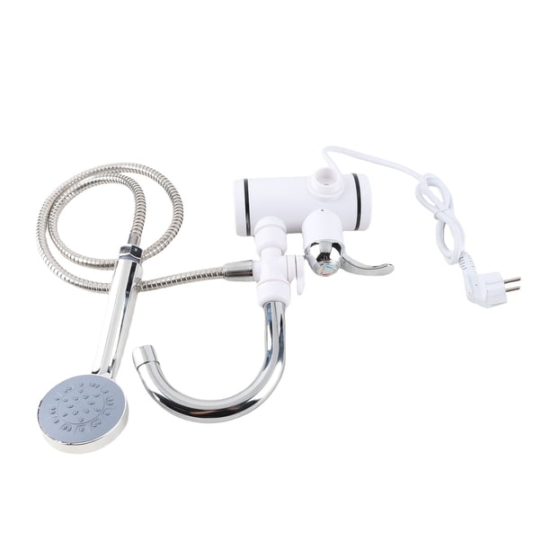 Grifo Con Calentador De Agua Eléctrico De 3000 W, Instantáneo, Sin Tanque, Con Cabezal De Ducha Giratorio, Calentamiento Rápido Para Baño, Fregadero De Cocina,