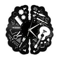thumbnail image 2 of YanGxx Creativity Brain Vinyl Wall Clock Unique Gift for Friends Home Room Decoration Vintage Design Office Bar Room Home Decor, 2 of 7