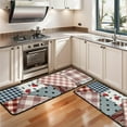 thumbnail image 3 of Kitchen Rugs Sets Of 2,Pioneer Flower Floral Print Pattern Anti Fatigue Kitchen Mat Rugs Non Slip Washable,Decorative Kitchen Floor Mats for Kitchen,Sink,Laundry,17"x47"+17"x47", 3 of 5