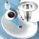 thumbnail image 4 of KDJ for Anteecana Bathroom Sink Drain Strainer Stainless Steel Conical Hair Catcher for 1.2\"-1.6\" Drain Hole, Quick Water Flow, Easy Installation, Rust-Free Durability, 4 of 10