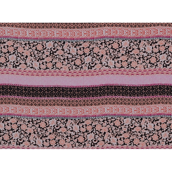 Zelouf Print Yoryu Chiffon  , Sewing, DIY, Crafts Fabric by the Yard, 381 Fuchsia/coral, 3 Yard