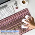 thumbnail image 4 of Long Mouse Pads for Desk,Brown Geometric Striped Pattern Desk Mats on Top Of Desks, Desk Mouse Pad Extra Large with 3mm Non-Slip Base and Stitched Edge for Gaming,Office,Work,Home 31.5"x11.8", 4 of 6