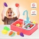 thumbnail image 5 of 19-piece toy tea set with running water - educational gifts for girls and boys - pink, 5 of 5