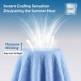 thumbnail image 3 of 1PC summer cooling blanket ,noon break cover blanket,double-sided reversible for use,soft and skin-friendly,multiple sizes optional,machine washable（Light Blue，Small,110*150）, 3 of 5