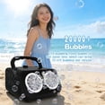 thumbnail image 3 of Handheld Multi-Hole Bubble Machine, Automatic Bubble Blower with Dual Fans High Output 20000 Bubbles per Minute, Portable for Outdoor Party Wedding Birthday Stage Backyard, 3 of 7