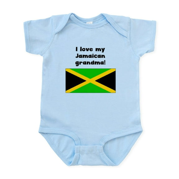 CafePress - I Love My Jamaican Grandma Body Suit - Baby Light Bodysuit, Size Newborn - 24 Months