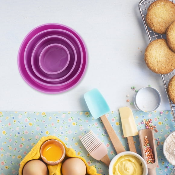 WASHWEPE 4Ud De Silicona Para Pasteles Con Antiadherente Duradero