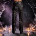 thumbnail image 4 of QWKLEAJ Halloween Pajama Pants Women Loose Fit Elastic Waist Lounge Pants Holiday Party Sleepwear Casual Home Trousers Pumpkin Cat Print Long Bottoms Comfy Nightwear, 4 of 6