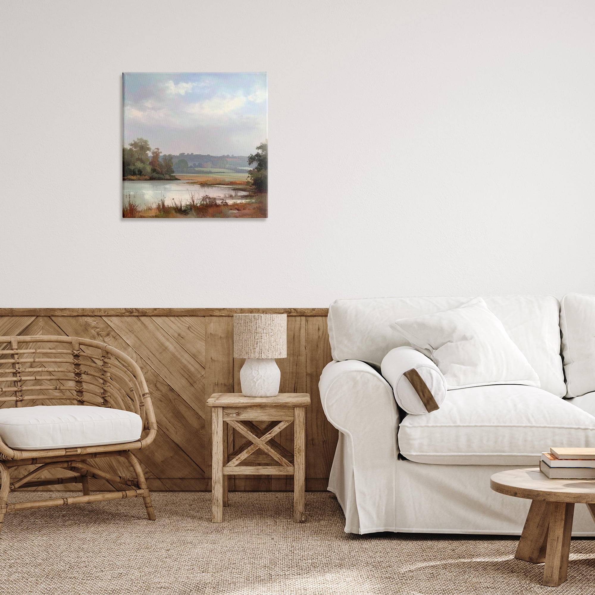 Stupell Industries Riverside Grove Scenery Canvas Wall Art, design by Alonza Saunders
