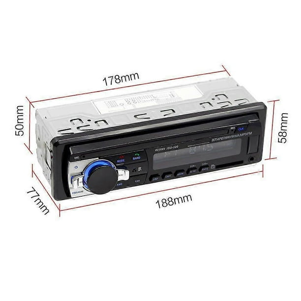 New car Bluetooth MP3 single-din car card U disk FM radio Bluetooth MP3, 1 Din car radio stereo DVD CD player