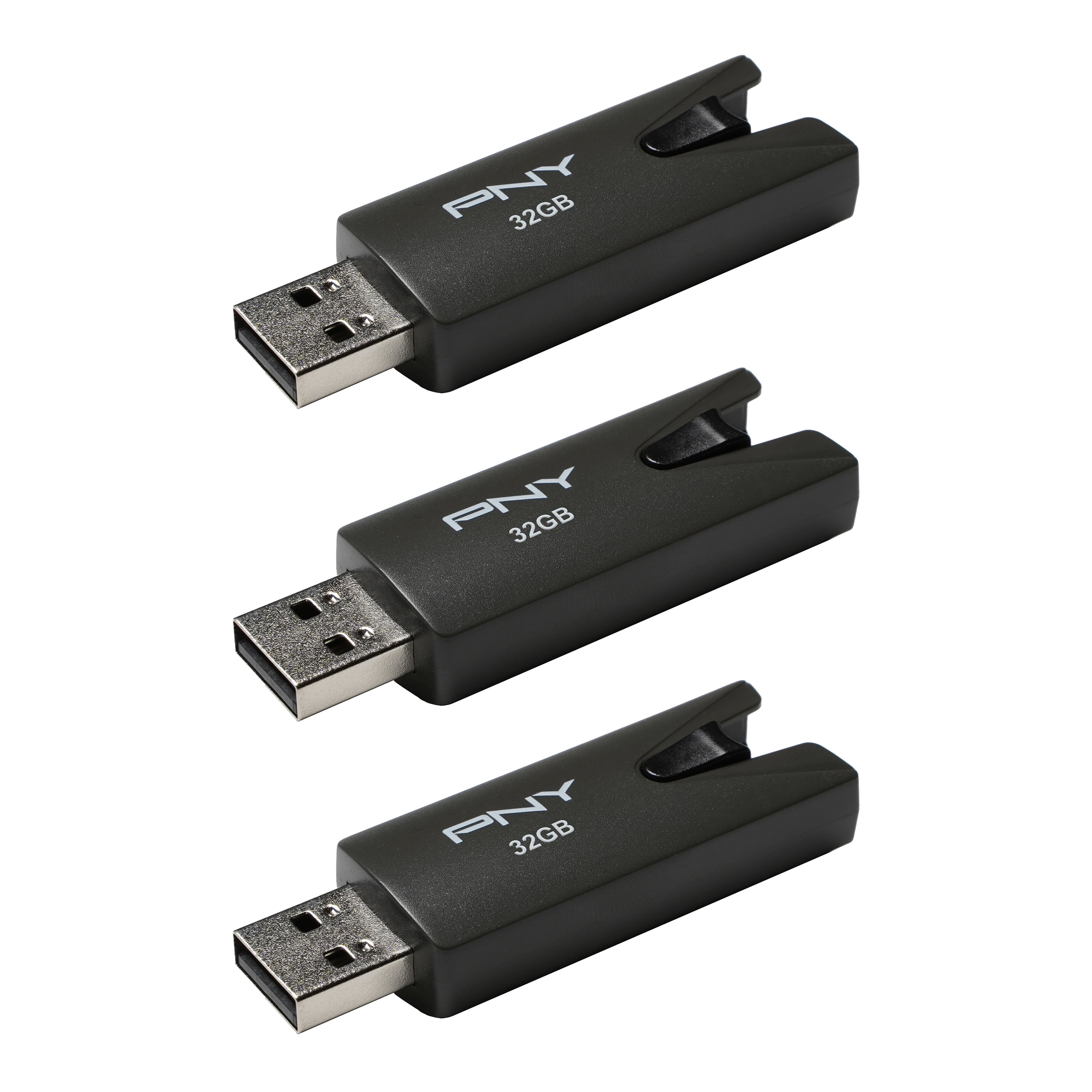 PNY 32GB Attache USB 2.0 Flash Drive 3 Pack