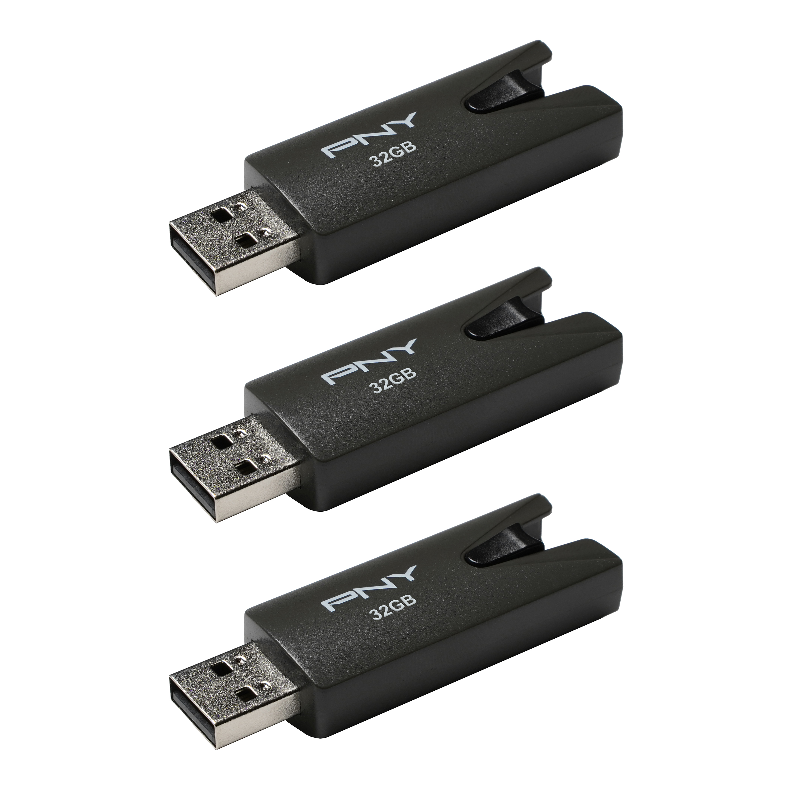 PNY 32GB Attache USB 2.0 Flash Drive, 3-Pack - image 2 of 8