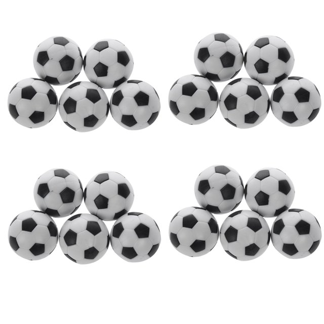 20X PláStico 32Mm BalóN de FúTbol Sala de FúTbol Sala Reemplazar Negro +