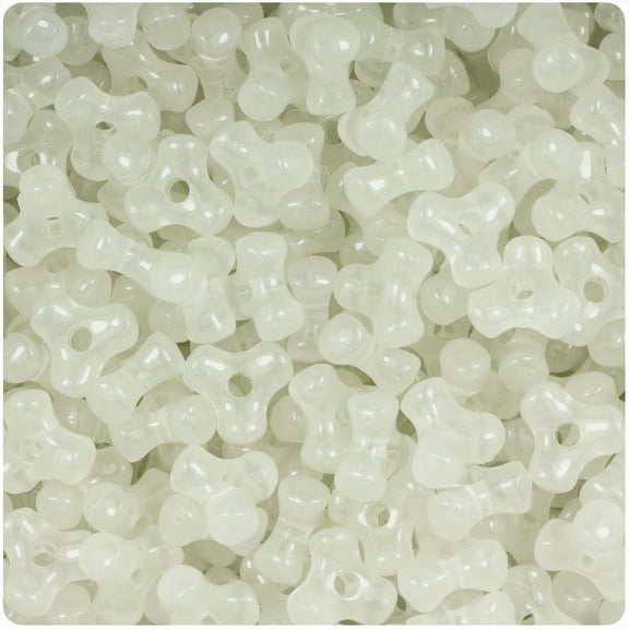 BeadTin Night Glow-in-the-Dark 11mm TriBead Craft Beads (500pcs)