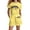 Yellow, variant on CAIXIA Girls Clothing 2 Piece Summer Set Girls Fashion Casual Letter Print Short Sleeve and Shorts Set Loose Fit Summer Outfit,13-14 Years