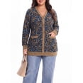 thumbnail image 5 of Cueply Women Plus Size Cardigan Open Front Button Down Sweater Lightweight Knit Jacket with Pockets Fall Winter Outerwear, 5 of 6