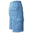 thumbnail image 4 of Hat and Beyond Men's Basic Casual Comfort Fleece Cargo Sweat Shorts with Drawstring, 4 of 5