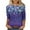 Multicolor Plus Size Blouse for Women_s, variant on CYMMPU Tunic Tops 3/4 Sleeve Flower Printed Fall Fashion Shirts Loose Fit Spring Tops Round Neck Blouses for Women Dressy Casual Lightweight Basic T-Shirts Multicolor M