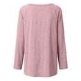 thumbnail image 5 of Long Sleeve Shirts for Women 2026 Spring Plus Size Plain Crewneck Oversized Tshirt Blouse Tunic Tops, 5 of 7