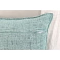 thumbnail image 3 of 24x24 Pillow Covers Mint Green Set of 2, Textured Chenille Large Square Cushion Covers / Pillow Shams Light Green, Oversized Soft Pillowcases For Sofa couch Bed, 3 of 7