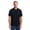 BLACK, variant on Frontier Threads Men's Sueded Jersey Polo Shirt