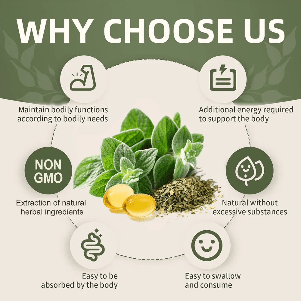 Nature's Live Oregano Oil 4000mg Softgels Capsules Contains Carvacrol Immue Support 240 Caps