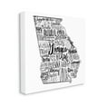 thumbnail image 3 of Stupell Industries Georgia State Map Shape City Typography Graphic Art Gallery Wrapped Canvas Print Wall Art, Design by The Saturday Evening Post, 3 of 7