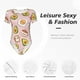 thumbnail image 4 of Balery Breakfast Body de cuello redondo de manga corta para mujer Tops de manga corta Tops básicos-Large, 4 of 7