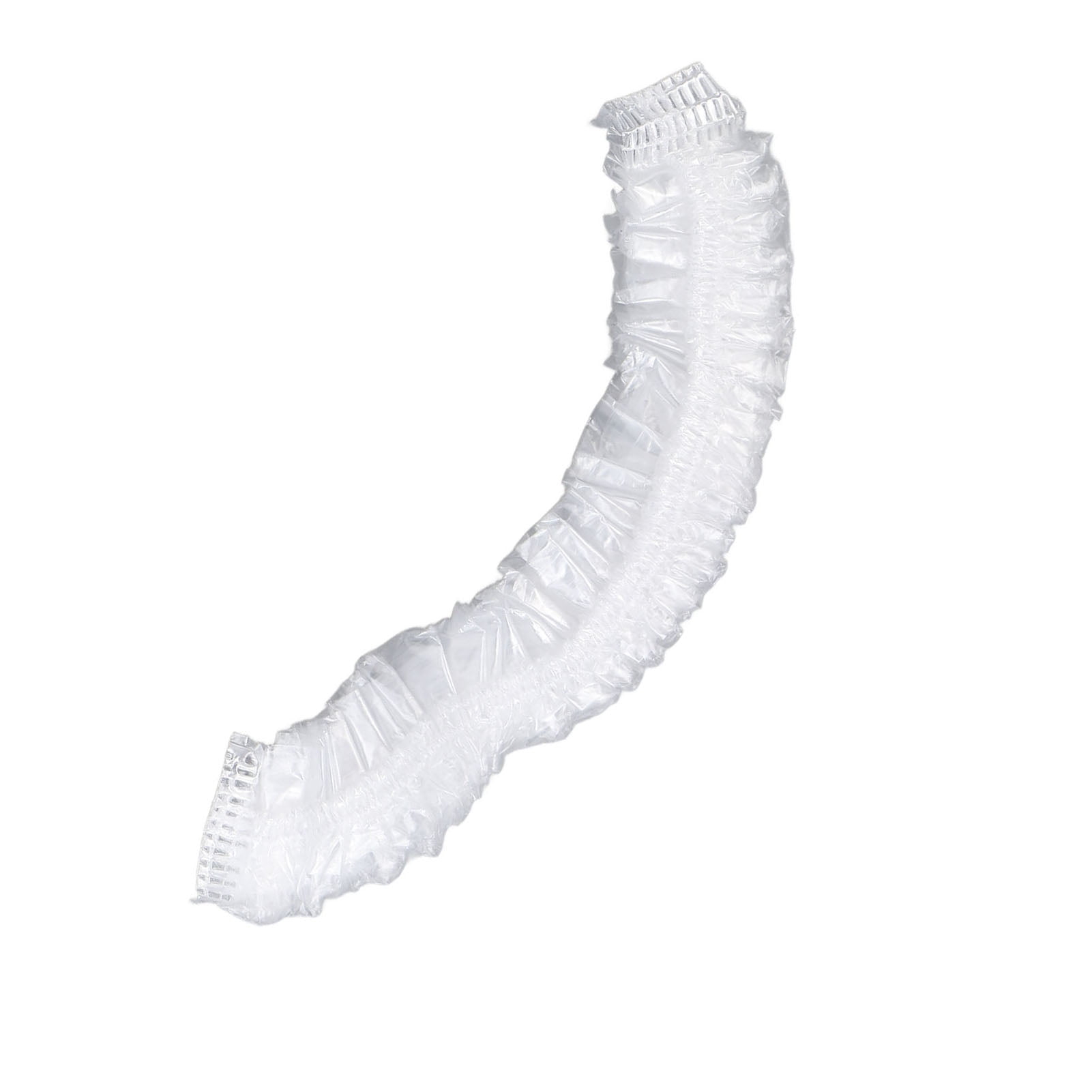 Herwey Disposable Clear Shower Caps,50pcs Disposable Shower Caps