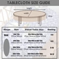 thumbnail image 2 of Modern Oval Tablecloth for Oval Table Waterproof Table Cloths for Dining Room Indoor Outdoor Home Decorative Table Cloth-60x102in, 2 of 5