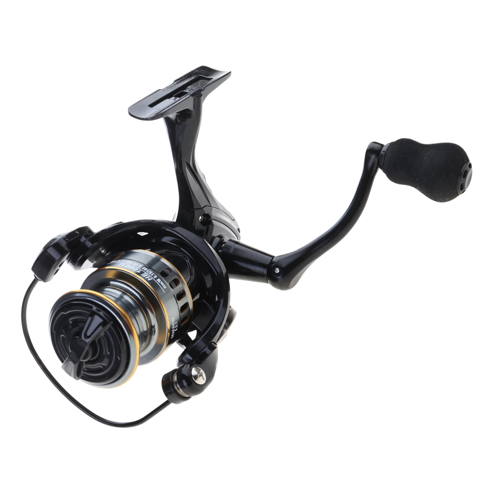 BIBABLYKE Fishing Reel HE1000-7000 5.2:1 Gear Ratio 22LBs Drag Metal Spool Fishing Reel for Freshwater Saltwater