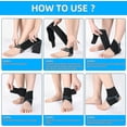 thumbnail image 4 of Ankle Support, 2 Pack Adjustable Breathable Ankle Brace With Non-slip Silicone, 4 of 4
