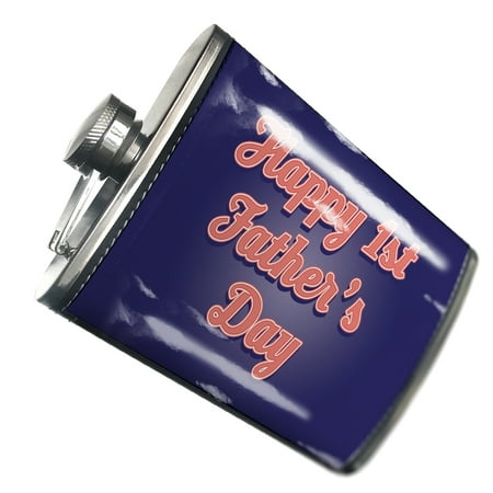 

NEONBLOND Flask Happy 1st Father s Day Father s Day Classic Red White and Blue