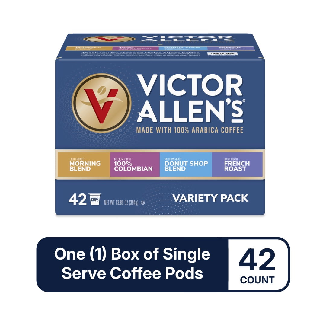 Victor Allen's Coffee Favorites Variety Pack, 42 Count, Single Serve Coffee Pods for Keurig K-Cup Brewers
