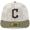 thumbnail image 2 of Men's New Era Light Beige/Olive Cleveland Guardians 2025 Armed Forces Day 59FIFTY Fitted Hat, 2 of 5