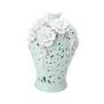 thumbnail image 4 of Jarrón de cerámica, tarro de jengibre de porcelana, arreglo floral artesanal, exhibición china Estilo B, 4 of 9