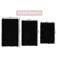 thumbnail image 2 of Home Weavers Bell Flower Collection 100% Cotton Non-Slip Bathroom Rug Set Machine Washable Bathroom Rug-17"x24", Bath Rug- 21"x34", Bathroom Rug- 24"x40", Black Color 3 Piece Bath rug set, 2 of 9