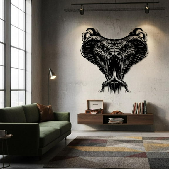 Fierce Cobra Metal Wall Art
