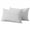 White, variant on 2 Pack Outdoor Waterproof Throw Pillow Covers,Retro Dark Purple Linen Bottom Decorative Rectangle Pillow Case Patio Pillowcases for Chair Couch Sofa 20x12in