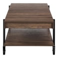 thumbnail image 4 of Furniture of America Acres Wood Dark Walnut 3-Piece Coffee Table Set with Wheels, 4 of 20