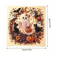 thumbnail image 4 of Halloween Beaded Pearl Art DIY Kit 7.9x7.9 inch Special Shaped Beads & Embossed Texture for Beginners Fall Home Decoration Seasonal Party Activity & Handmade Gift by MPOISVA, 4 of 8