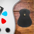 thumbnail image 4 of KALLORY Black PU Guitar Picks Holder Bag Portable Storage Case for Electric Acoustic Guitar and String Instruments, 4 of 6