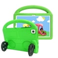 thumbnail image 1 of SaniMore Case for Samsung Galaxy Tab A8 10.5" 2022 SM-X200/X205, Galaxy Tab A8 10.5" Case for Boys Girls Car Wheel Design, Shockproof Light Weight Handle Stand Protective Cover Child, Green, 1 of 8