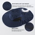 thumbnail image 3 of Minzimin Home Prefer Outdoor UPF50+ Sun Hat Wide Brim Mesh Fishing Hat with Neck Flap, 3 of 4