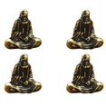 thumbnail image 1 of 4 mini estatuas de Buda de latón retro, figuras maestras de Bodhidharma, decoración de escritorio, artesanías, regalos, miniaturas, 1 of 8
