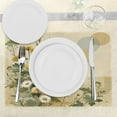 thumbnail image 3 of Ambesonne Floral Eucalyptus Place Mats Set of 4, Pastel Abloom, Standard Size, Ivory Sage Green Mustard, 3 of 5