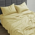 thumbnail image 6 of Nestl Queen Sheets Set, 1800 Series 4 Piece Sheets Queen Set, Luxury Soft Microfiber Queen Size Bed Sheets Set, Custard Mellow Yellow, 6 of 10